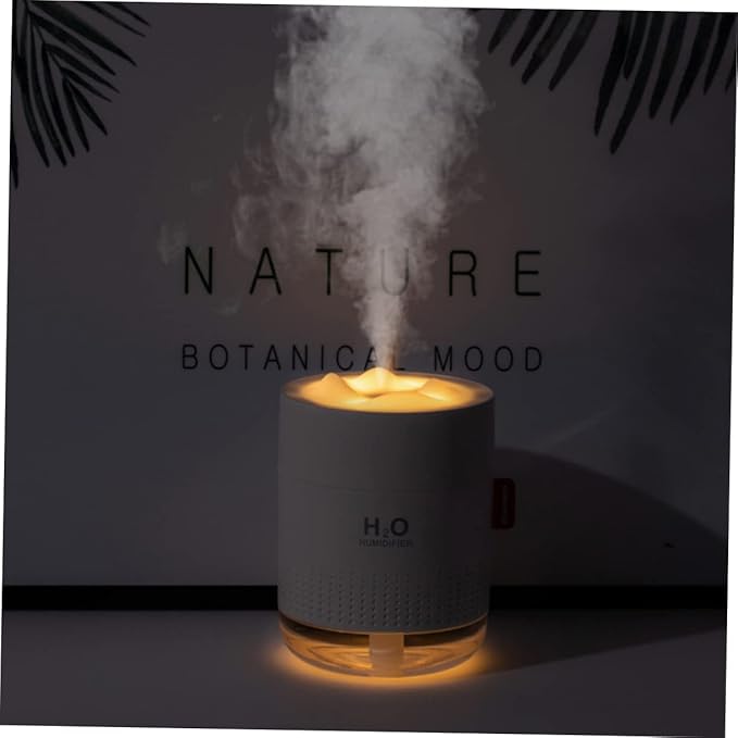 Snow Mountain Humidifier 500ml Large Capacity Night Light USB Powered Cool Mist Diffuser Quiet Desktop Humidifier for Home and Office