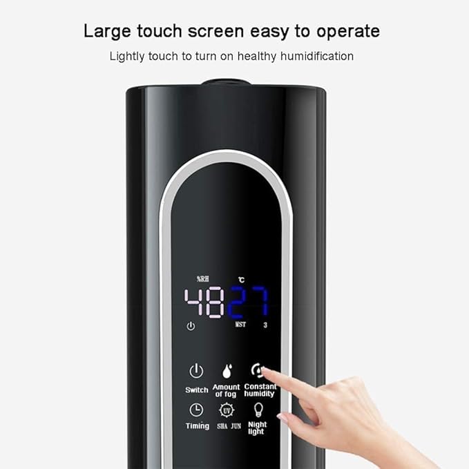 Cool Mist Humidifier, 8L Diffuser, Top Fill Humidifier for Bedroom, Home and Office, Up To75 Hours Runtime Auto Shut-Off, 360° Nozzle, Ideal for Plants/Home/Office/Baby R