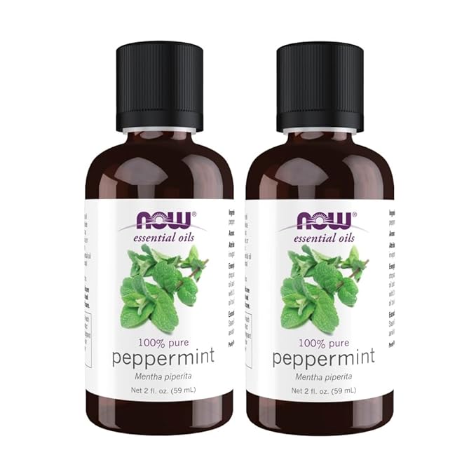 NOW Foods Essential Oils Peppermint, 2 fl oz (Pack of 2)