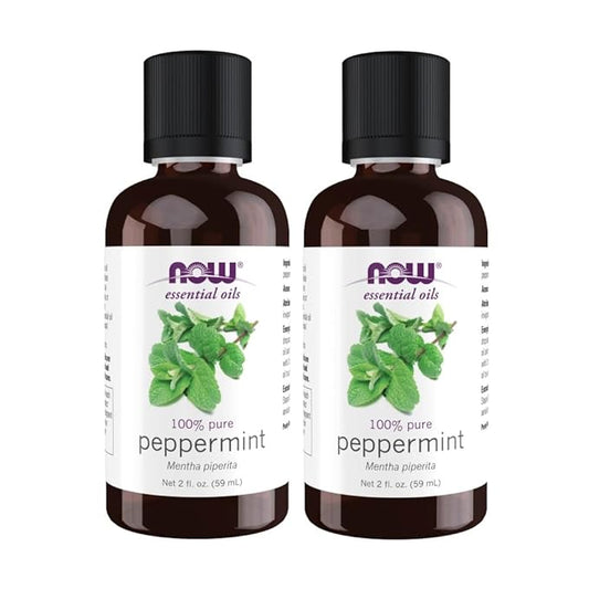 NOW Foods Essential Oils Peppermint, 2 fl oz (Pack of 2)