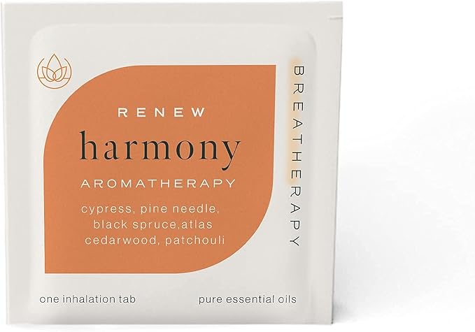 Self-Care Kit | Pure Essential Oil Aromatherapy Inhalation Tabs | Digestion, Peace, Fortify and Harmony Patches | 8-Pack