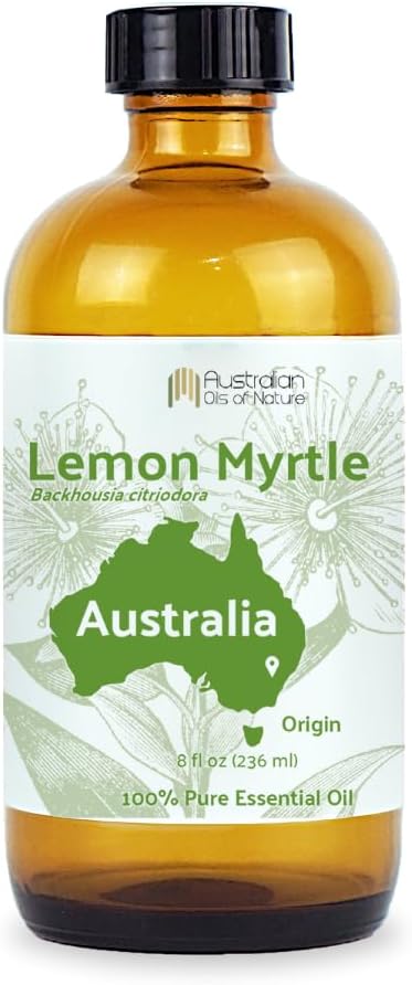Lemon Myrtle Essential Oil - Experience an Invigorating, Fresh Citrus Aroma - Pure, Undiluted Therapeutic Grade Essential Oil - 8 oz
