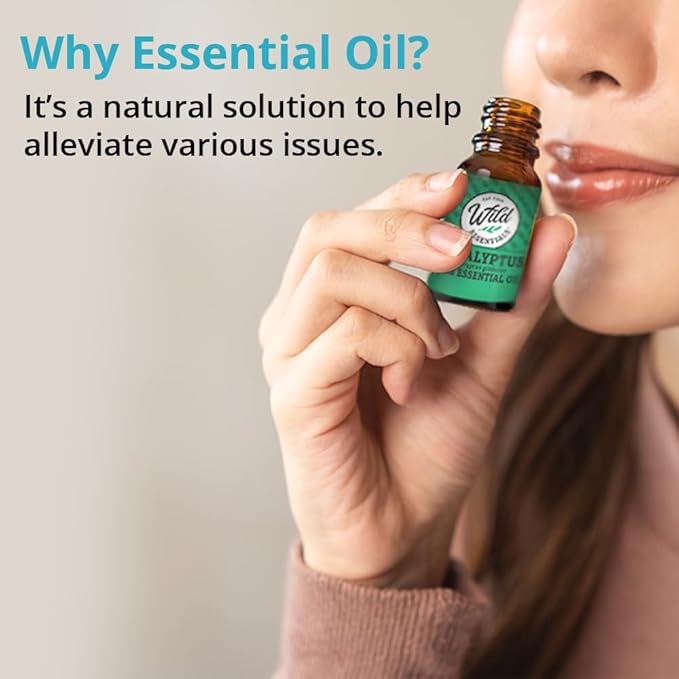 Wild Essentials Rosemary 100% Pure Essential Oil - 10ml, Therapeutic Grade, Made and Bottled in The USA