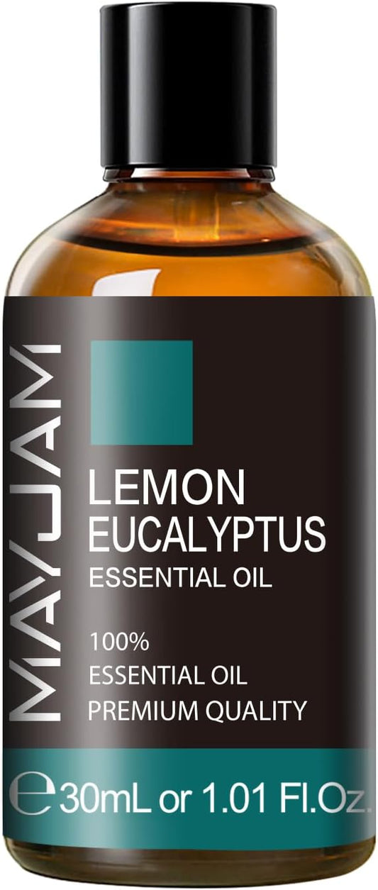 MAYJAM Lemon Eucalyptus Essential Oil 30ML - 1.01FL.OZ Pure Lemon Eucalyptus Oil for Soap Candle Making - Essential Oils for Diffusers for Home
