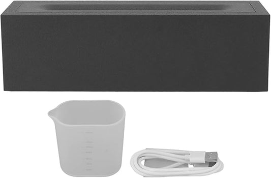 Nordic Mist Essential Oil Diffuser, Aromatherapy Humidifier with Flame Light Effect, Large Capacity 500ml Ultrasonic Diffuser for Home Office Yoga Spa, Quiet Operation 7 Color LED (Black)