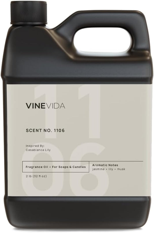 VINEVIDA [32oz] Casablanca Lily Fragrance Oil for Candle and Soap Making - Made in USA Natural Scents - Candle Fragrance Oil
