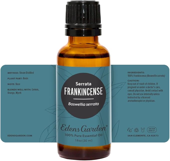 Edens Garden Frankincense- Serrata Essential Oil- 100% Pure Premium Grade, Undiluted, Natural, Therapeutic, Aromatherapy, The Best for Diffuser, Skin, Face, Hair 30 ml (1 fl oz)