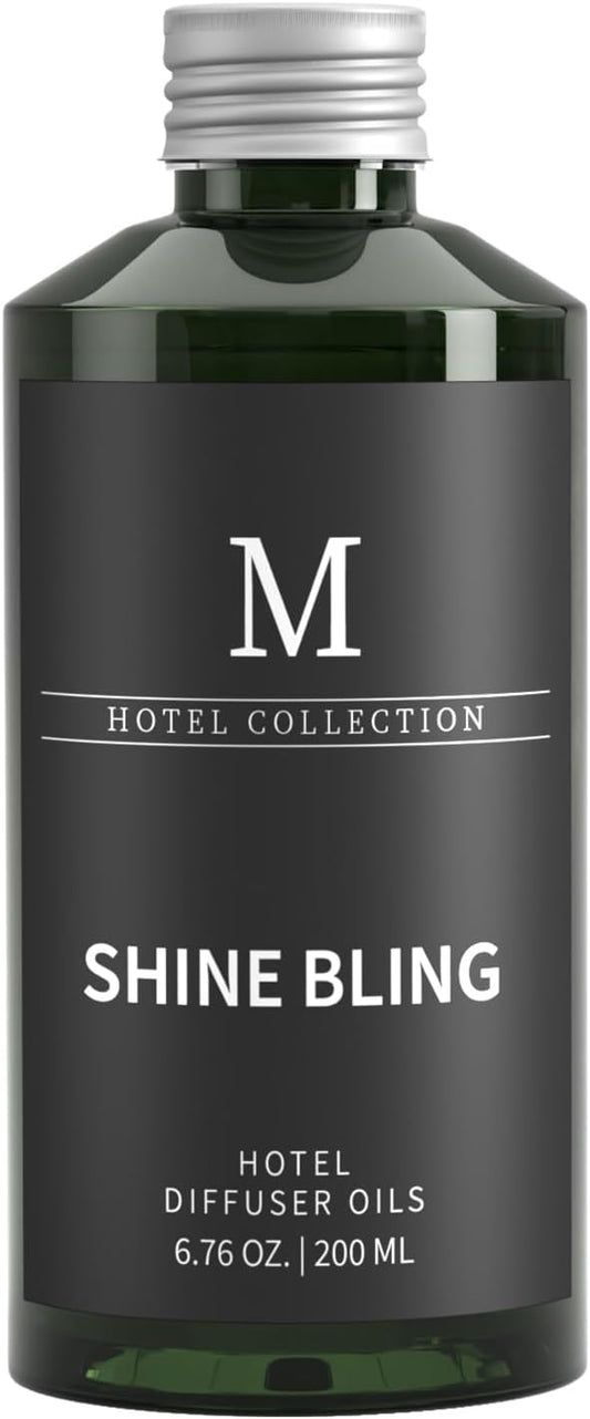 Hotel Collection Diffuser Oil- 6.76 Fl Oz/200ML-Shine Bling,Luxury Essential Oils for Diffuser Refill & Machines,Bigger Bottle, Bolder Aroma, Longer Lasting