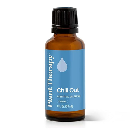 Plant Therapy Chill Out Essential Oil Blend for Stress & Calming Relief 100% Pure, Undiluted, Natural Aromatherapy, Therapeutic Grade 30 mL (1 oz)