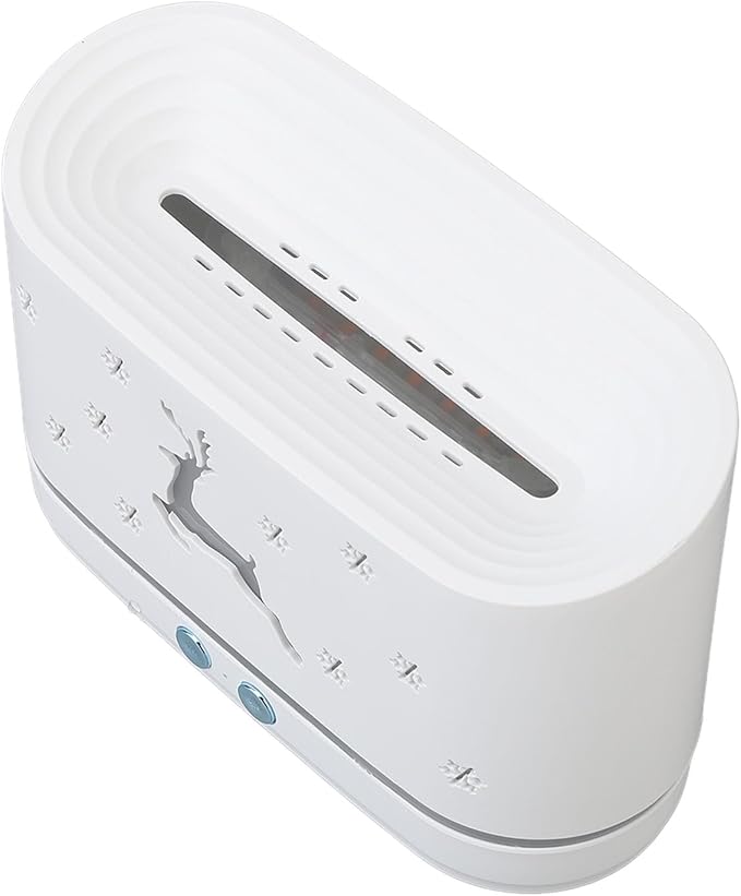 Flame Pattern Air Diffuser Humidifier, Large 300ml Water Tank, Quiet Ultrasonic Mist with Dual Spray Modes, Decorative Flame Effect for Home Office Bedroom