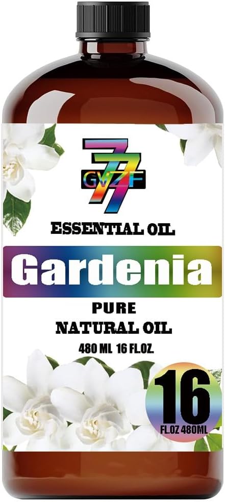 Gardenia Essential Oil - GV77ZF Gardenia Oils for Diffusers, Humidifiers, DIY Candles, Soap, Cleaning, Home, Office, Yoga, Massage, Gifts - 16 fl oz (480 ml)