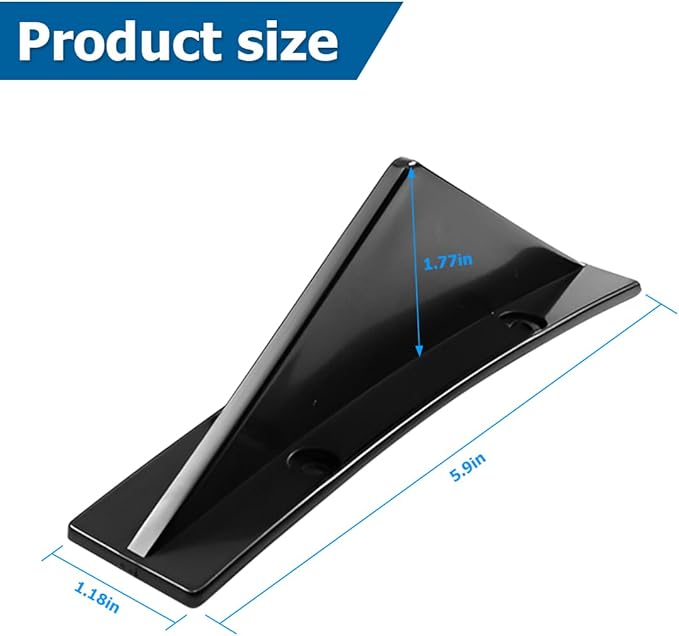 4pcs Car Rear Lower Bumper Wing Lip Diffuser, Anti-Crash Accessories Spoiler Shark Fin Protector, Rear Bumper Splitter Lip Wing with Screw, Universal Auto Decoration for Car SUV Truck