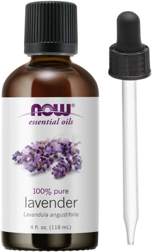 NOW Foods Lavender Oil, 4 Fluid Ounce + 1 Dropper