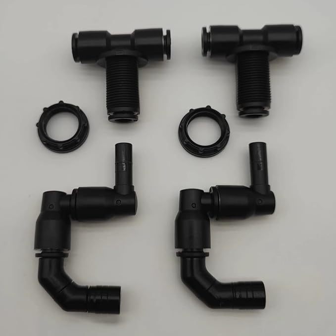 2-Pack Reptile Mister Nozzles - 1/4'' Reptile Fogger Fine Mist Nozzles for Terrarium, Paludarium, Vivarium, Plants, Amphibians, Tank