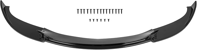 SCITOO Plastic Front Lip Spoiler Fits for 2006-2010 for BMW E60 M5 Glossy Black Front Bumper Lip