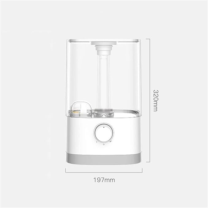 Desktop Humidifier Oil Diffuser Household Mute Top Fill Humidifier with Adjustable 360° Rotation Nozzle, Auto Shut-Off, 4.5L Transparent Water Tank Mist Humidifier