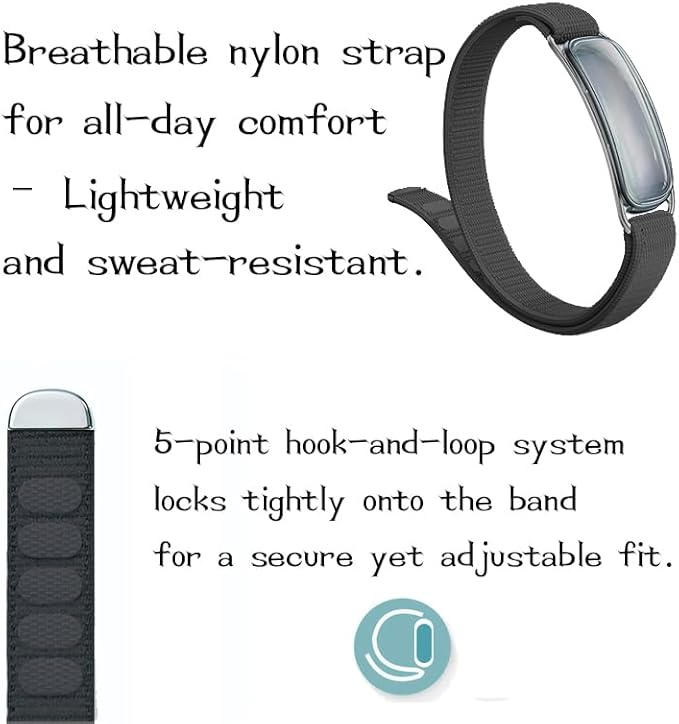Aromatherapy Diffuser Bracelet - Stainless Steel Oval Locket, Velcro Strap, 20 White Felt Pads, Adjustable Wellness Bracelet for Stress Relief, Yoga, Meditation Gift (Black)