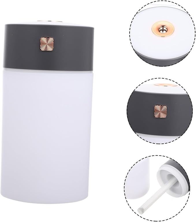 NUOBESTY Multipurpose USB Desktop Air Freshener Humidifier with Essential Oil Diffuser Portable Low-Noise Vehicle Aromatherapy Mist Maker for Bedroom Office Travel Moisturizing Dry Skin