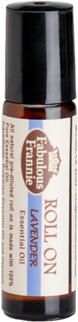 Fabulous Frannie Lavender Essential Oil Roll-On Made with Bulgarian Lavender Pure Essential Oil .33oz (10ml)