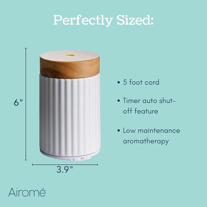Airome Wood & Ceramic Ultra Sonic Essential Oil Diffuser