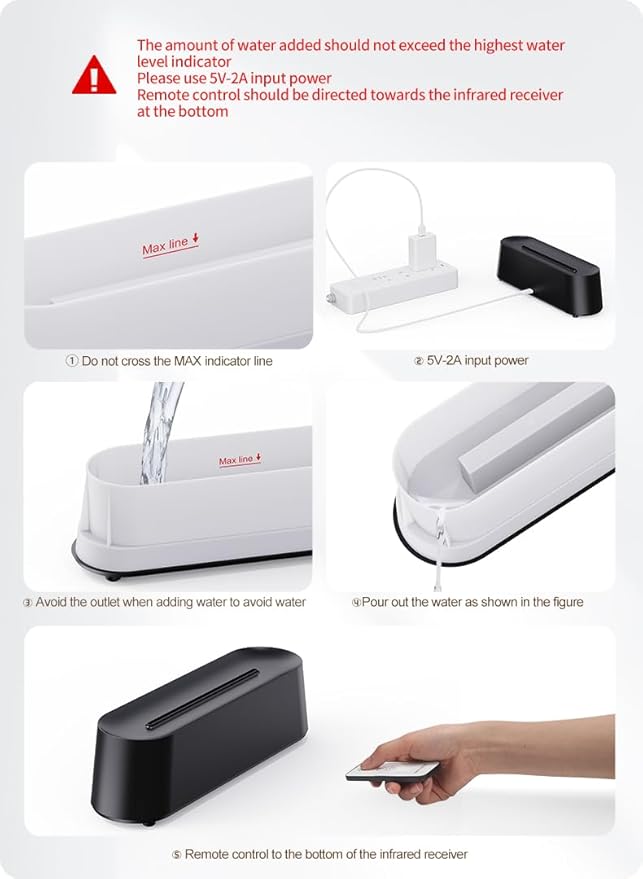 Flame Diffuser Humidifier, 7 Color Flame Air Diffuser Humidifier 300ml Oil Diffuser Flame for Home, Office, Timer and Waterless Auto Off