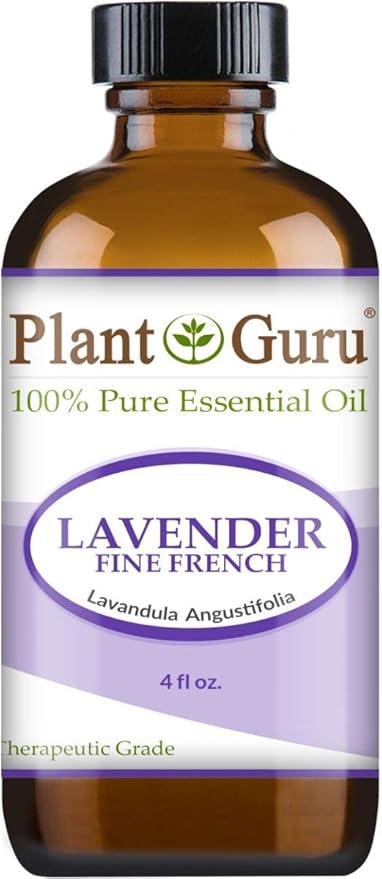Lavender Essential Oil 4 oz (Fine French) 100% Pure Natural Undiluted Therapeutic Grade for Skin, Body and Hair Growth, and Aromatherapy Diffuser.