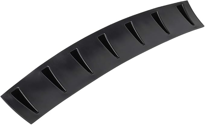 SCITOO Rear Bumper Lip 33" x 6" Universal Glossy Black Rear Lower Bumper Lip Diffuser Spoiler 7 Shark Fin Style