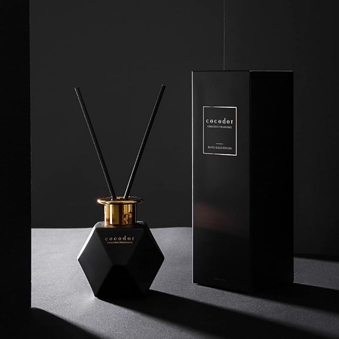 COCODOR Black Golden Reed Diffuser/Pink Sand/6.7oz(200ml)/Home Decor & Office Decor, Fragrance and Gifts, Aromatherapy, Mother's Day