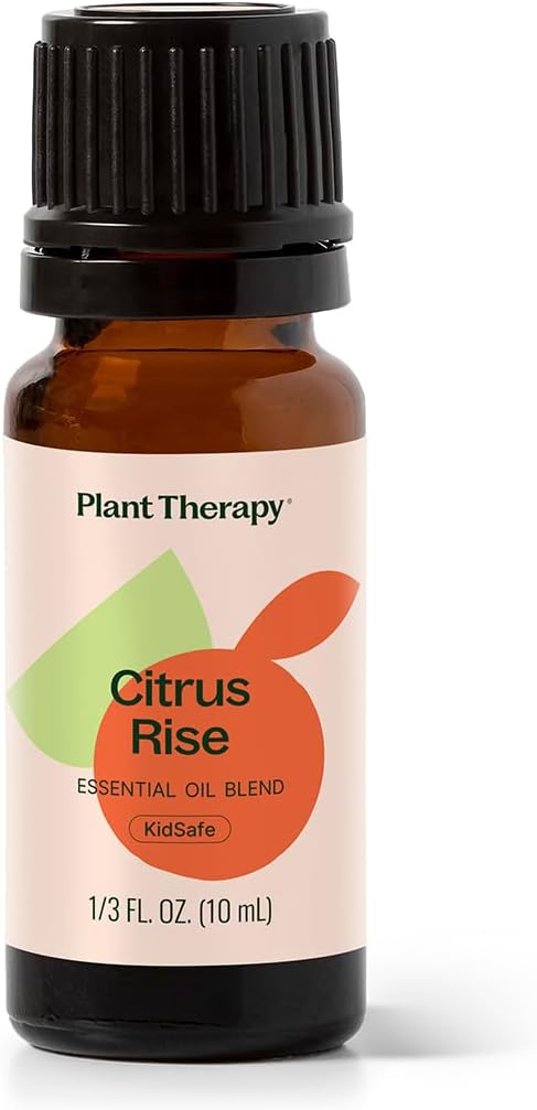 Plant Therapy Citrus Rise Essential Oil Blend 10 mL (1/3 oz) Bright, Uplifting Citrus for a Fresh Start, Perfect for Morning Motivation or Mid-Day Resets, Helps Refresh Any Space