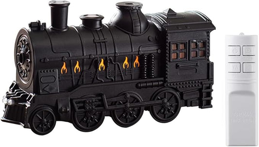 Vintage Steam Train Essential Oil Diffuser, 300ml Retro Train Quiet Aromatherapy Diffuser and Humidifier with Dual Color LED Light & 2 Mist Modes, Creative Home Decor & Gifts