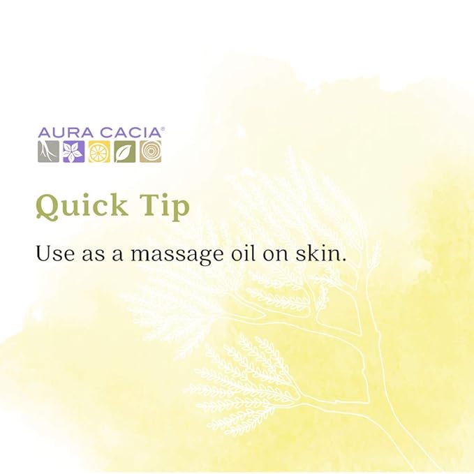 Aura Cacia Ready-to-Use Frankincense Essential Oil in Fractionated Coconut Oil | GC/MS Tested for Purity | 4 fl. oz.