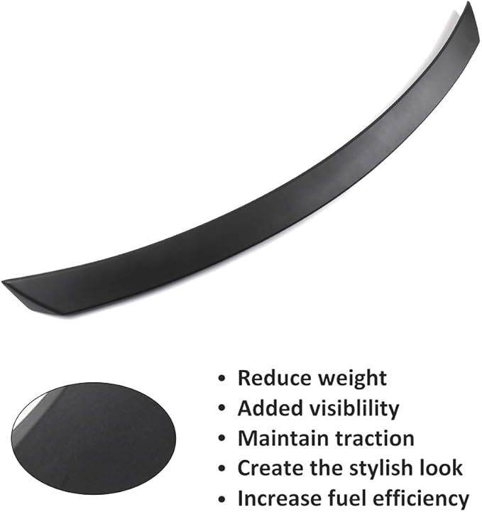 SCITOO 1PC Spoiler Wing 2007-2013 for Mercedes Benz W221 S550 S600 S65 S63 Accessories Matte Black Rear Trunk Spoiler Wing