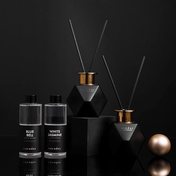 COCODOR Black Golden Reed Diffuser/Osmanthus/6.7oz(200ml)/Home Decor & Office Decor, Fragrance and Gifts, Aromatherapy, Mother's day