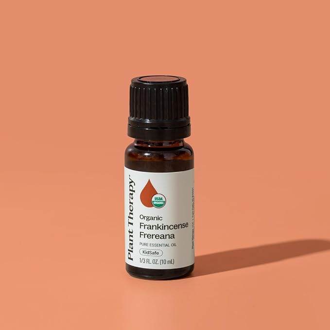 Plant Therapy Organic Frankincense Frereana Essential Oil 100% Pure, USDA Certified Organic, Undiluted, Natural Aromatherapy, Therapeutic Grade 10 mL (1/3 oz)