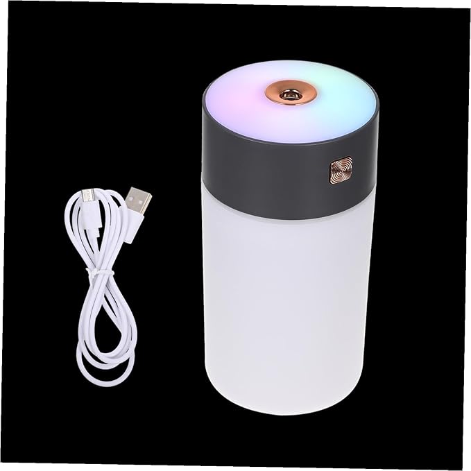 NUOBESTY Multipurpose USB Desktop Air Freshener Humidifier with Essential Oil Diffuser Portable Low-Noise Vehicle Aromatherapy Mist Maker for Bedroom Office Travel Moisturizing Dry Skin