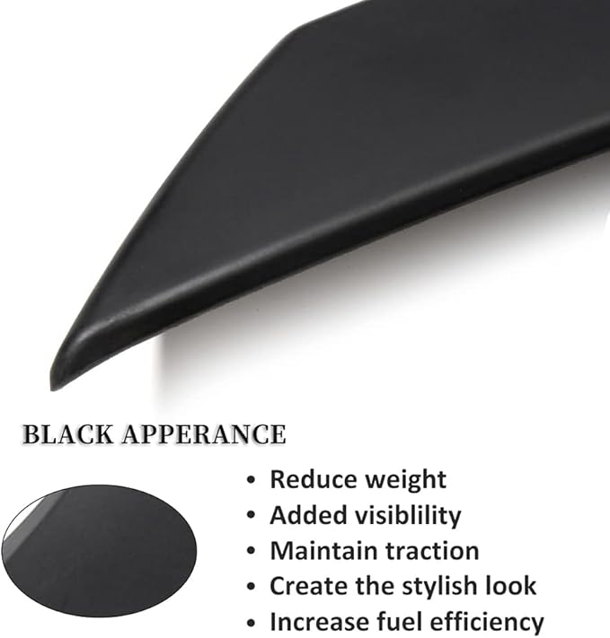 SCITOO 1PC Spoiler Wing 2007-2013 for Mercedes Benz W221 S550 S600 S65 S63 Accessories Matte Black Rear Trunk Spoiler Wing