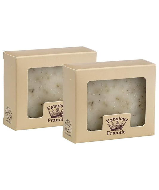 Fabulous Frannie Lavender Essential Oil Herbal Soap Gift Set each made with Lavender Pure Essential Oil 4 Ounce (Pack of 2)