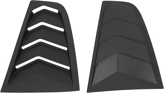 SCITOO Glossy Black Stickers Rear Window Louvers Body Kit Compatible with 2003-2008 for Nissan 350Z Racing Rear Quarter Window Louvers Splitter Chin Exterior Diffuser