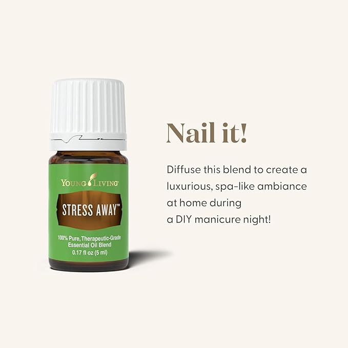 Young Living Stress Away Essential Oil Blend 5ml – Aromatic Oil with Lavender & Cedarwood | Aromatherapy for Relaxation, Diffusers & Home Wellness