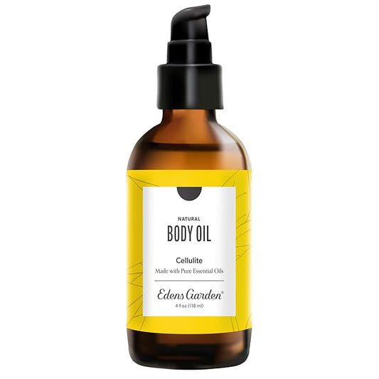 Edens Garden Cellulite Bath & Body Oil – Pure Essential Oils & Vitamin E for Firming, Slimming & Moisturizing Dry Skin –Natural Anti-Cellulite Scented Oil for Daily Women’s Skin Care, 4 fl oz (118 ml)