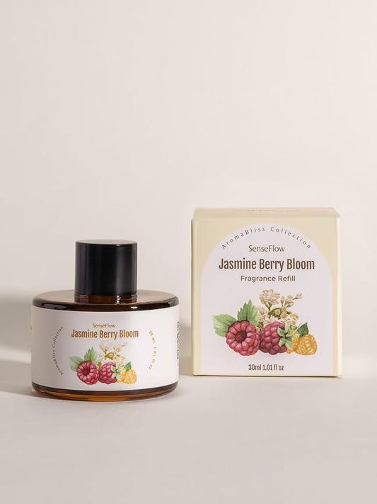 Essential Oil Refill 1.02oz/30ml - Free SF101 Waterless Aromatherapy Diffuser, Covers 1000 Sq Ft, 120-Day Natural Scent,Jasmine Berry Bloom