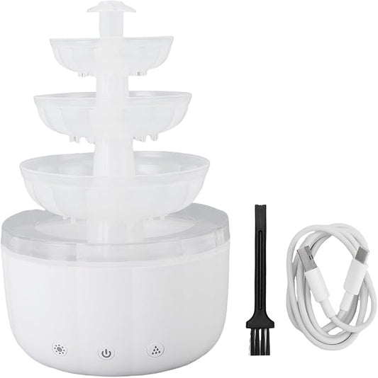 AUNMAS Fountain Diffuser Humidifier, Essential Oils Aromatherapy Quiet Operation 500ml Capacity for Bedroom Living Room Office Relaxation