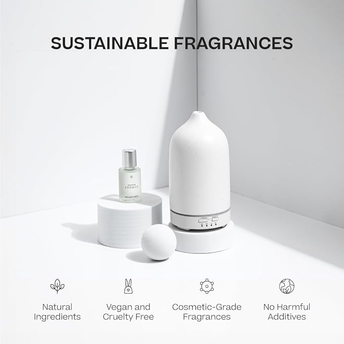 Doctor Aromas Ultrasonic Aromatherapy Essential Oil Lava Stone Diffuser & 1 Scent (1 OZ) 30Ml - Super Quiet, Waterless Auto-Off Function for Fresh Air in Home Office Room (Dream)
