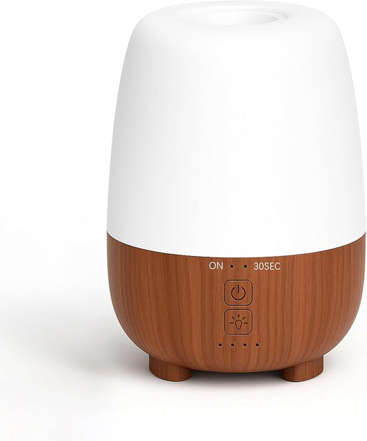 SPLITSKY Rechargeable Battery Essential Oil Diffuser 150ML, Portable Cordless Aromatherapy Diffuser, 7-Color LED Light, 7 Hours Run Time, Quiet Design, Safe Auto Shut-Off, for Office, Home, Outdoor