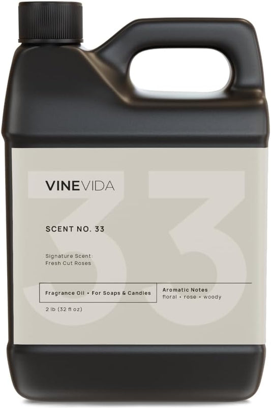 VINEVIDA [32oz] Fresh Cut Roses Fragrance Oil for Candle Making and Soap Making - Premium Candle Scents for Soy Candles