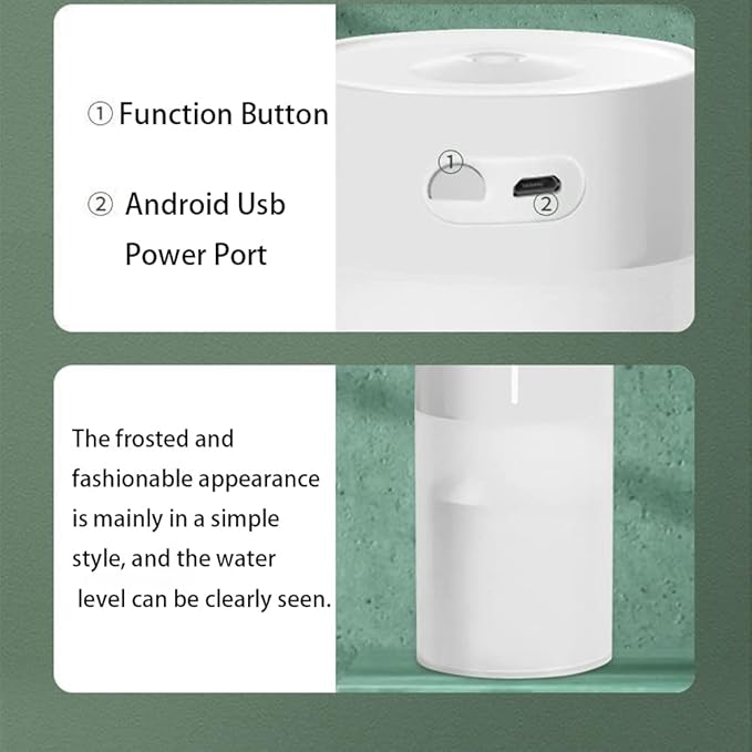 Mini Humidifier, USB Power Supply, Suitable for Study Room, Bedroom, Baby Room, Office, Car, With 7 Color LED, Air Humidifier, Can Be Used for Facial Moisturizing (Pink)