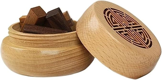 2set Ancient Portable No Perfume DIY Fragrance Wooden Box Aroma Diffuser Decorations Items Living Room Bedroom Car Home Accessories(Wood Sticks in Box)