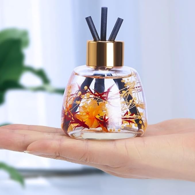 Empty Reed Diffuser Bottle and Black Reed Diffuser Sticks Refill Set for Bathroom Hotel Home Decoration (3, Transparent, 100ml)