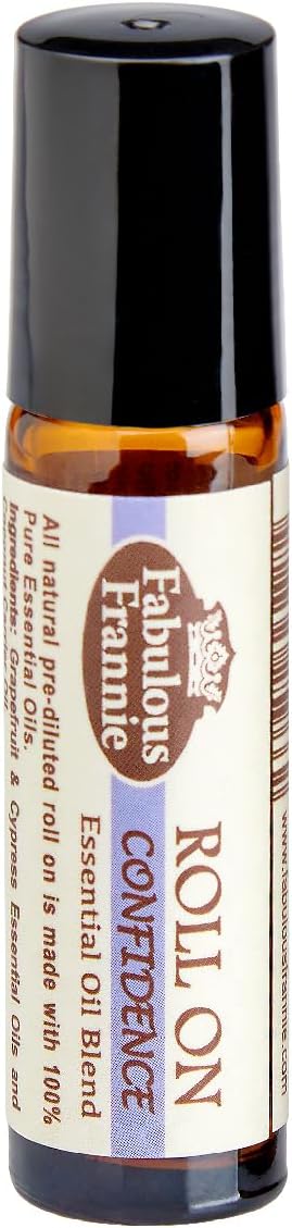 Fabulous Frannie Confidence Essential Oil Blend Roll-On Grapefruit and Cypress Pure Essential Oils and Coconut Carrier Oil 10ml