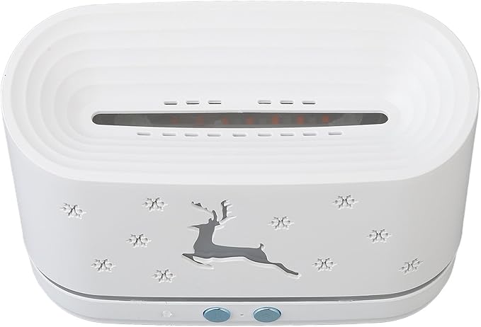 Flame Pattern Air Diffuser Humidifier, Large 300ml Capacity Quiet Mist Maker with Dual Spray Modes, Flame Effect Essential Oil Diffuser for Home Office Bedroom